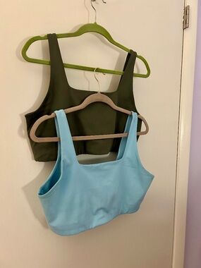 Girlfriend Collective Cropped Tommy Bra (Set of 2) in XXL